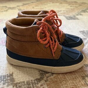 Oshkosh B’gosh Kids High-Top Sneakers - duck boot - Brown and Navy Blue